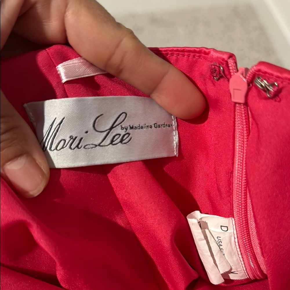 Mori Lee Red Spaghetti Strap Sundress - Picture 2 of 13